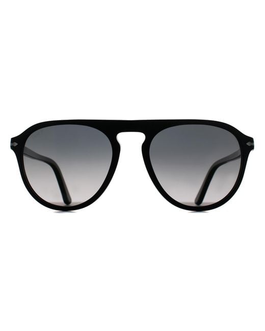 Persol Black Aviator Gradient Polarized Po3302S