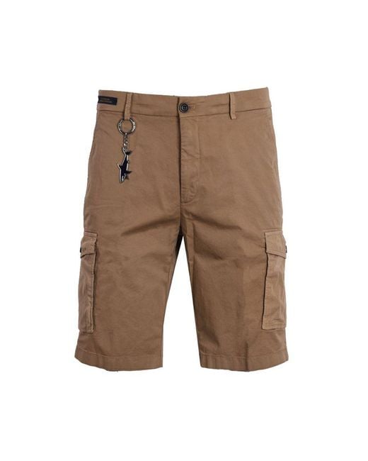 Paul & Shark Brown And Cargo Shorts Stone for men