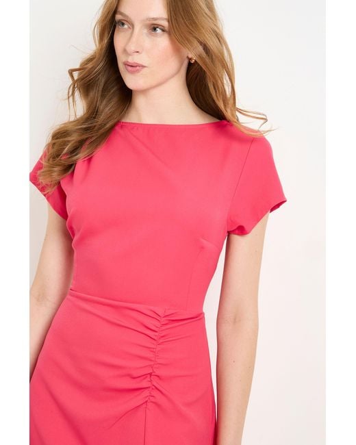 PRINCIPLES Pink Seam Waist Fit & Flare Dress