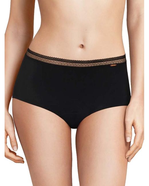 Chantelle Black Graphic High Waist Period Pants