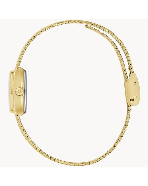 Bulova Metallic Goddess Of Time Watch 97L184 Stainless Steel
