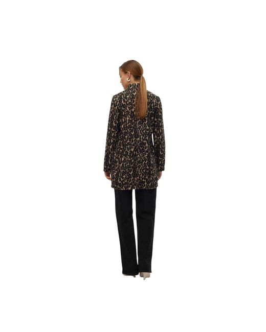 Vero Moda Black Ladies Katrine Leopard Print Jacket