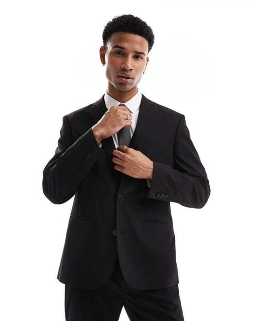 ASOS Black Slim Suit Jacket for men