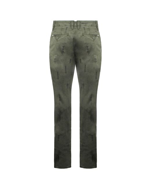 Vans Green Off The Wall Regular Fit Trousers Cotton for men