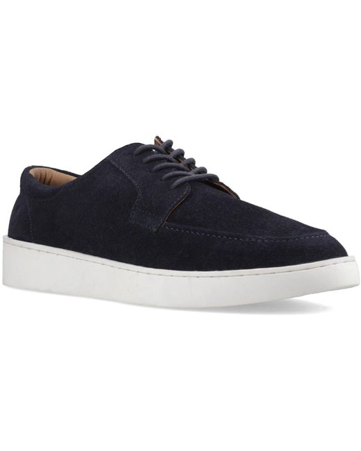 Hush Puppies Blue Riven Lace Up Leather Lace-Up Shoes for men
