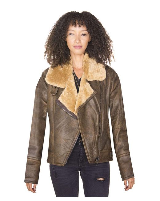 Infinity Leather Brown B3 Sheepskin Flying Jacket-Bergamo