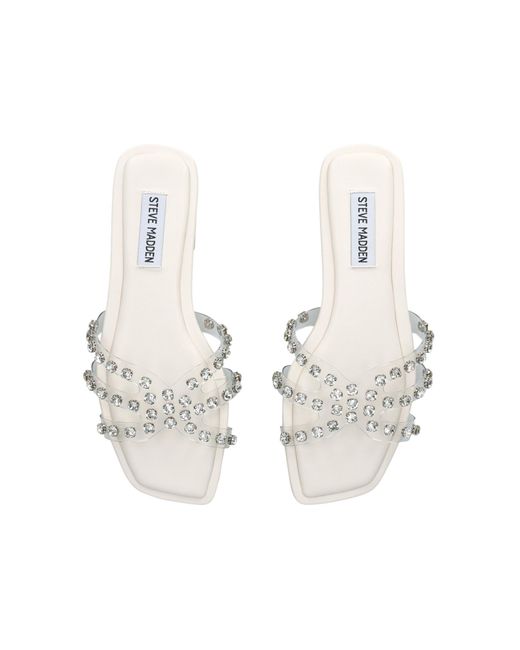 Steve Madden White Loretto Sandals