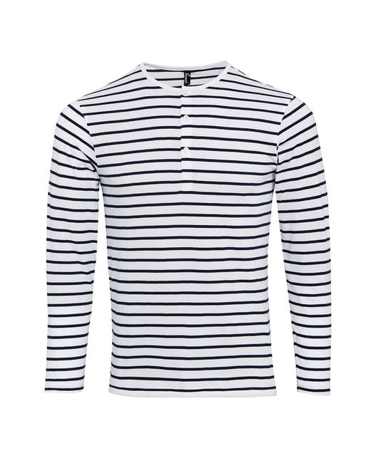 PREMIER Blue Long John Roll Sleeve Tee