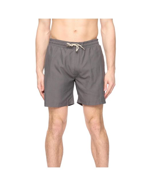 Crosshatch Gray Wabasso Swim Shorts for men