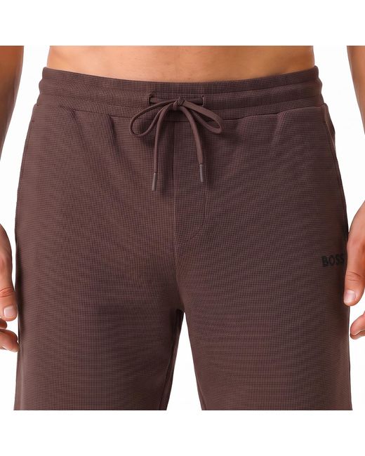 Boss Purple Cotton Sports Shorts 50535884 for men