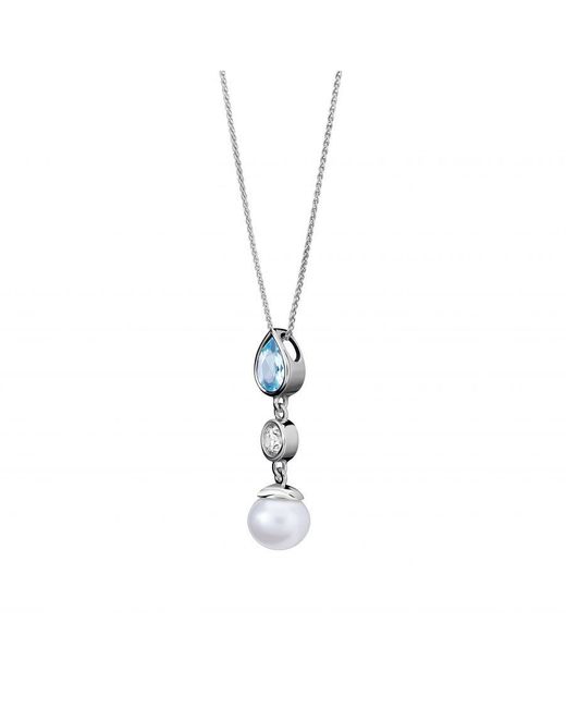 Orphelia White 'Lylou' 925 Sterling Chain With Pendant