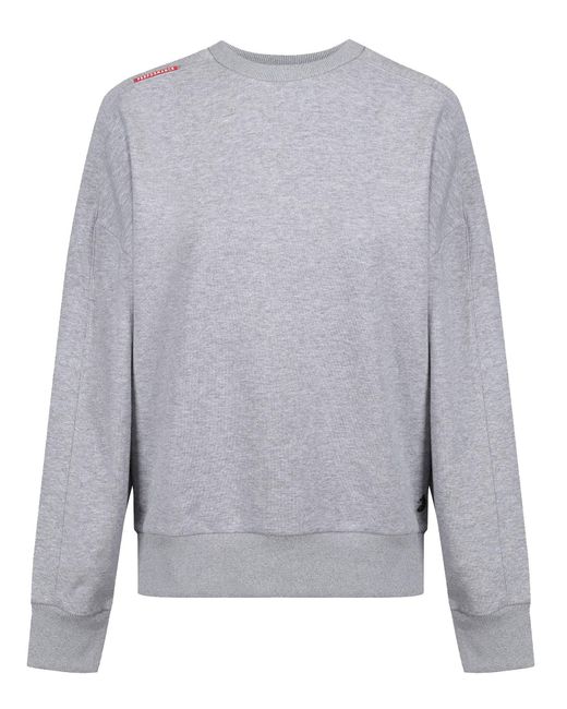 Luke 1977 Gray Raise Workout Oversized Sweatshirt