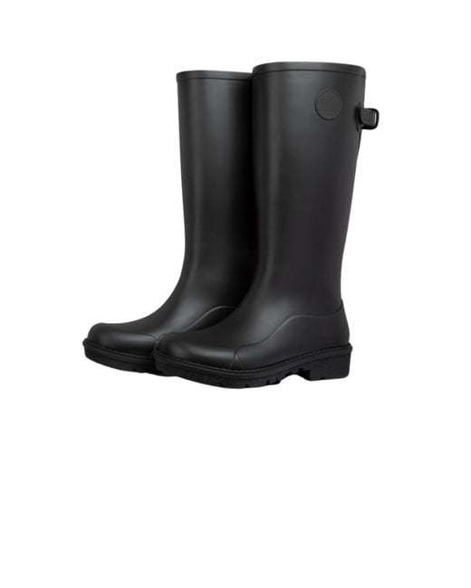 Fitflop Wonderwelly Tall Ah7-090 Rubber in Black Lyst UK