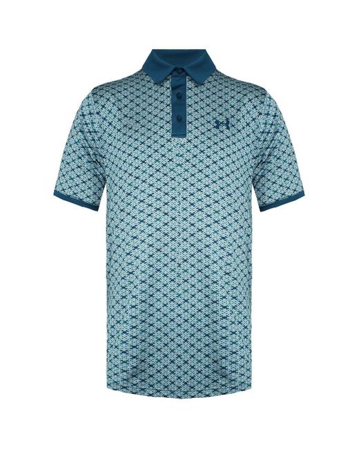 Under Armour Blue Playoff 2.0 Saltire Polo Shirt for men