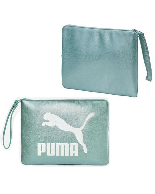 PUMA Prime Metallic Aqua Clutch Bag in Blue Lyst UK