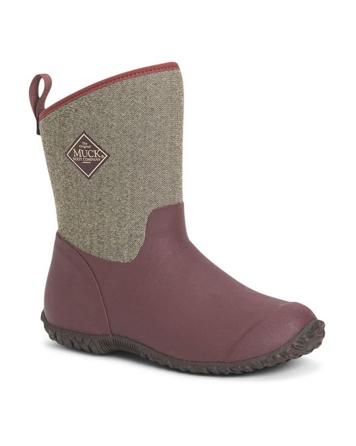 Muck Boot Brown Muckster Ii Mid Rubber Raisin Wellington