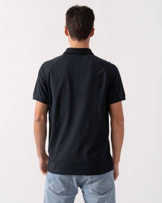 Boss Blue Paddy Rib Polo Shirt for men