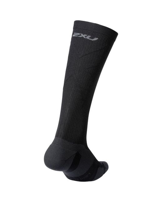 2xu Black Light Cushion Full /Titanium Socks