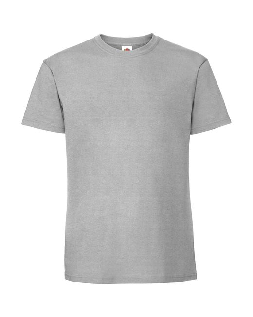Fruit Of The Loom Gray Ringspun Premium Tshirt for men