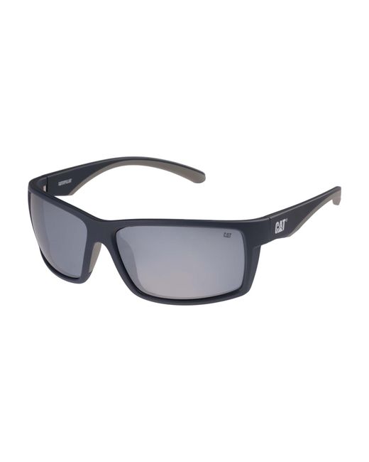 Caterpillar Blue Rectangle Matte Mirror Polarized Cts-8031 for men
