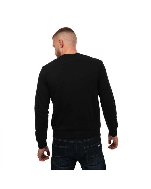 EA7 Black Emporio Armani Logo Print Sweatshirt for men
