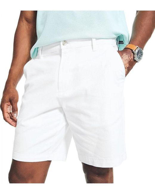Nautica White Chino Shorts for men