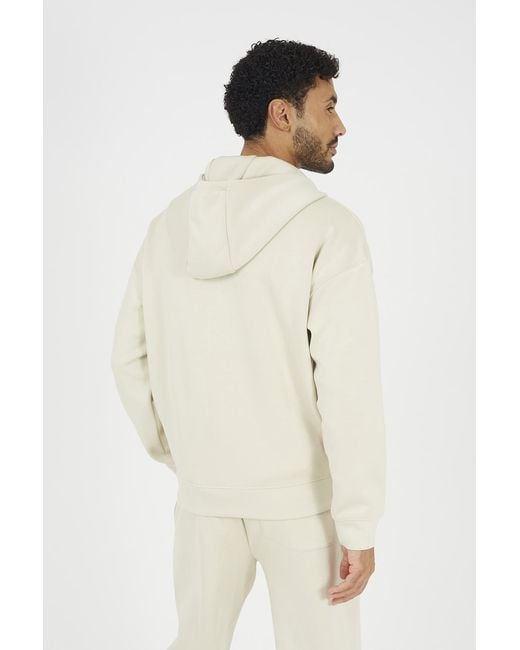 Brave Soul Natural Relaxed Fit Zip Through Hoodie for men