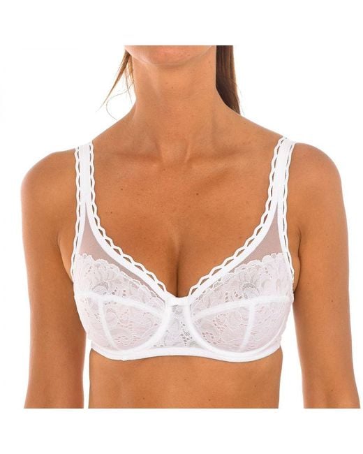 Playtex White Underwired Bra With Cups P0bvt Woman