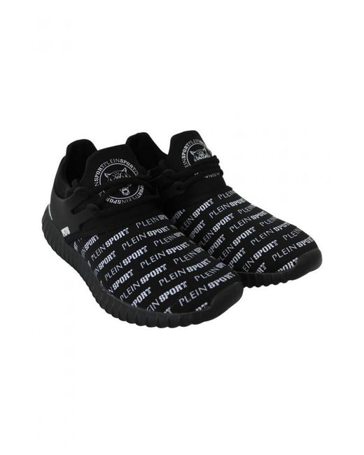 Philipp Plein Black Runner Henry Sneakers Shoes for men