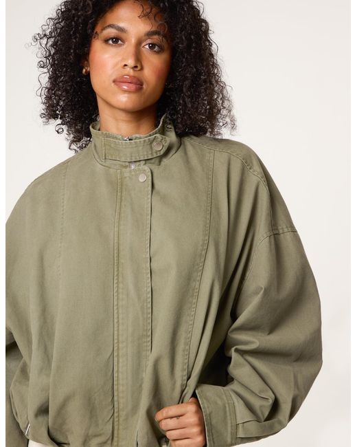 Blue Vanilla Natural Bomber Jacket