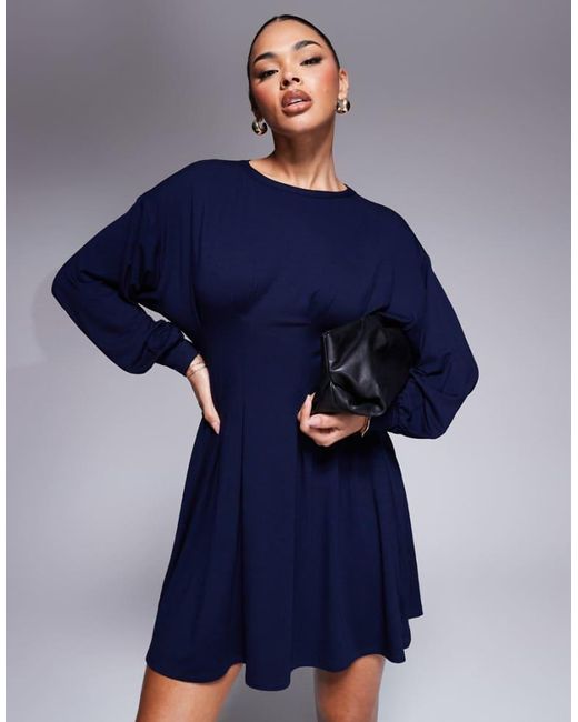 sweat short dress Oversize made from TENCEL Modal No Product Description sweat short dress 10" Sweat