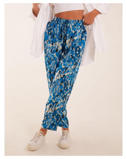 Blue Vanilla Blue Vanilla Foil Detail Capri Trousers Viscose