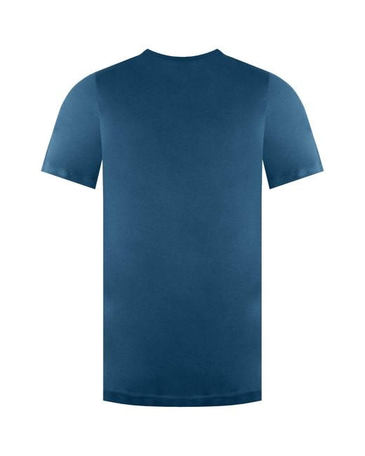Ben Sherman Blue Small Logo T-Shirt Cotton for men