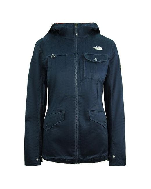 The North Face Blue Utility Parka Mit Reißverschluss Und Kapuze, Marineblau, Damen-Lifestyle-Jacke, Nf0A3L7Bh2G