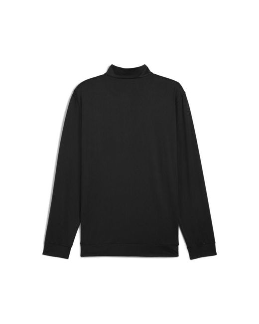 PUMA Red Pure Colourblock Golf Quarter-Zip Top for men