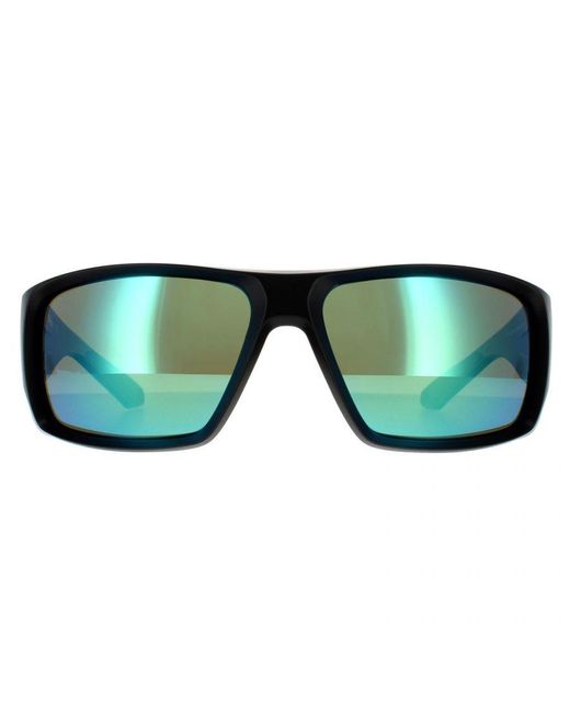 Dragon Green Wrap Matte H2O Lumalens Deep Ion Polarized Sunglasses for men