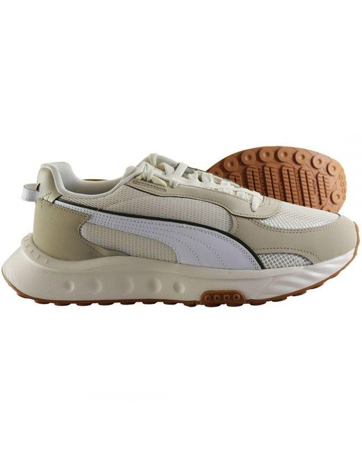 PUMA Gray Wild Rider Future Trainers Material_Synthetic for men