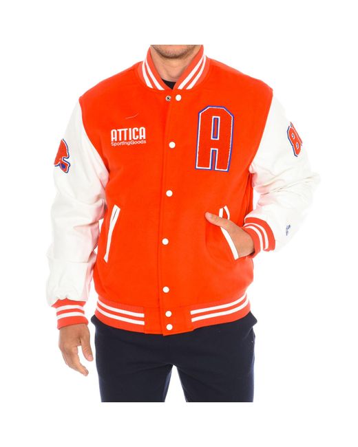 Attica Sporting Goods Orange At-Fw22-012 Baseball Jacket for men