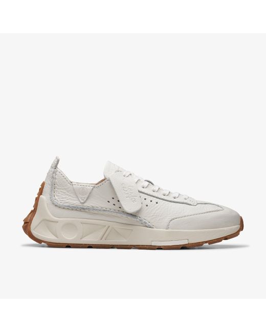 Clarks White Craft Speed. Off Lea Trainers