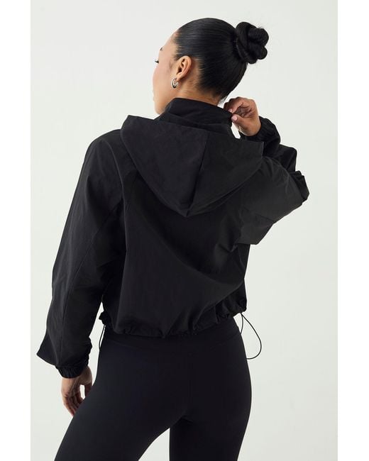 DSGN Studio Blue Zip Through Cropped Track Jacket