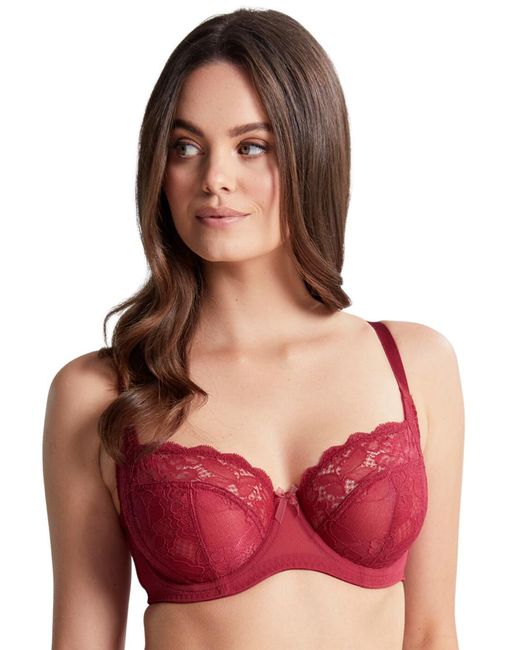 Panache Red Imogen Balcony Bra
