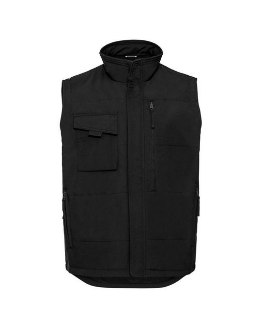 Russell Black Heavy Duty Gilet for men