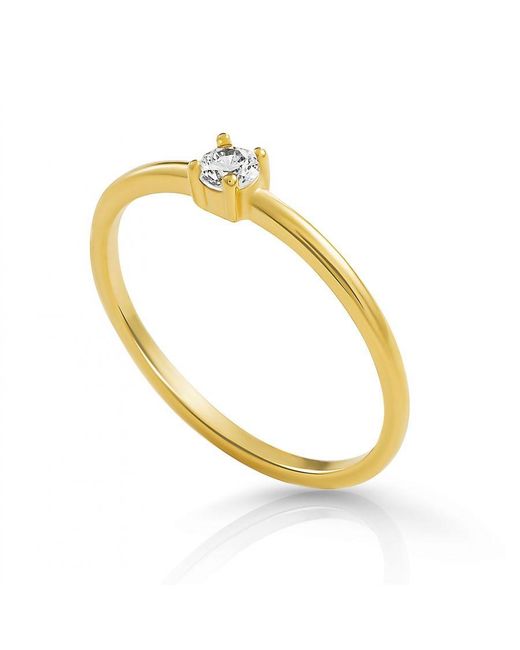 Orphelia Metallic 'Solitaire' 925 Sterling Ring