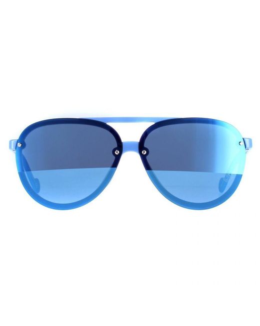 Moncler Blue Aviator Light Mirror Ml0063 for men