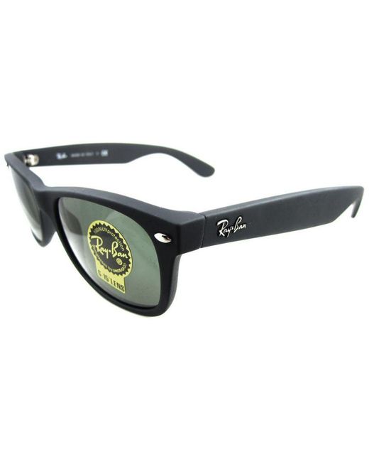 Ray-Ban Green Sunglasses New Wayfarer 2132 622 Rubber Medium 55Mm