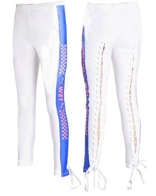 PUMA Blue X Fenty Side Strip Leggings Textile