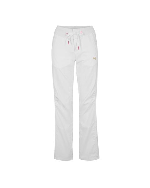 PUMA White Woven Pants