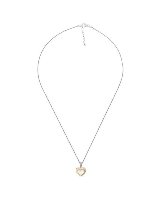 Orphelia Metallic 'Debby' 925 Sterling Chain With Pendant