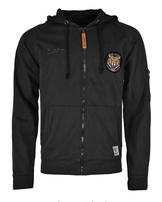 top gun Hoodie Tg20213018 in Black für Herren