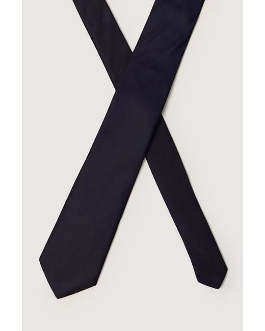 Alexandre Silver Label Blue Silk Tie for men